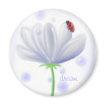 ladybug flower magnets