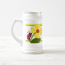 Ladybug Flower Mug