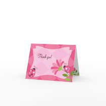 LADYBUG GARDEN Folded Thank you note