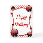 Ladybug Happy Birthday Card