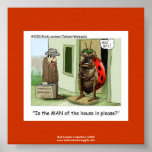 Ladybug Issues Cartoon On Quality Funny Poster posters