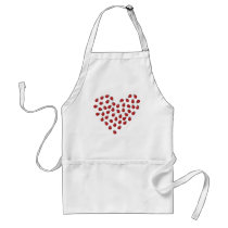 Ladybug Love Heart Apron