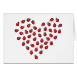 Ladybug Love Heart Cards