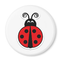 ladybug refrigerator magnet
