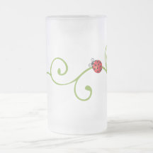 Ladybug on Vine Mugs