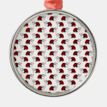 Ladybug Pattern - Cute! Ornament