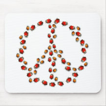 Ladybug Peace Mousepad