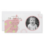 Ladybug Photo Birthday Invitation photo cards
