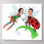 Ladybug Pixies Print