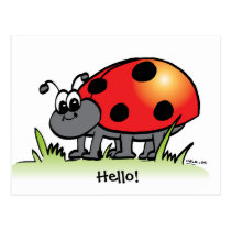 Ladybug Postcard postcards
