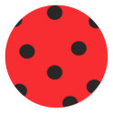 Ladybug Print Sticker