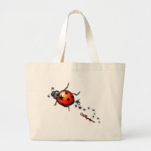 Ladybug Rockstar Canvas Bag