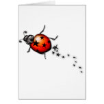 Ladybug Rockstar Greeting Cards