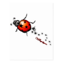 Ladybug Rockstar Postcards