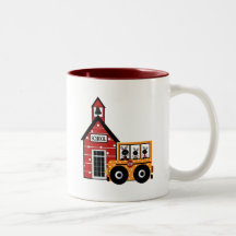 Ladybug School and School Bus Tshirts and Gifts Mugs