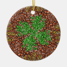 Ladybug Shamrock Ornament