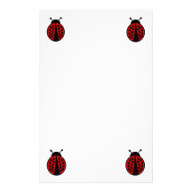 Ladybug stationery