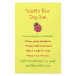 Ladybug theme child care flyer