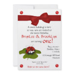 Ladybug Twins #3 Party Invitation