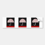 Ladybug Umbrella Design Bumper Stickers