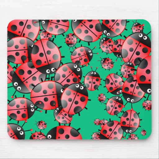 Ladybug Wallpaper Mouse Mats