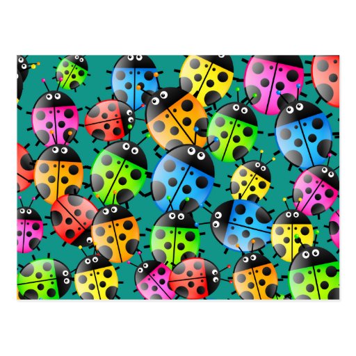 Ladybug Wallpaper Post Card