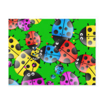 Ladybug Wallpaper postcards