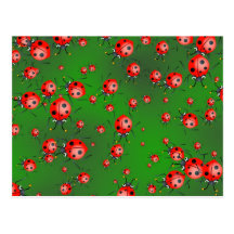 Ladybug Wallpaper Postcards