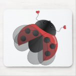 Ladybug with Opern Wings mousepads