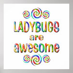 LADYBUGS ARE AWESOME POSTER