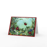 Ladybugs At Play Notecards