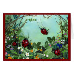 Ladybugs At Play Notecards