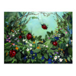 Ladybugs At Play Post Card