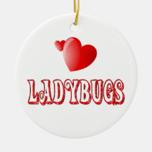Ladybugs Christmas Tree Ornament