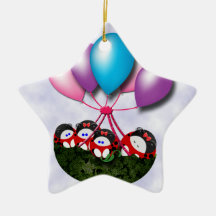 Ladybugs in a balloon christmas tree ornaments