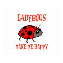 Ladybugs Make Me Happy Postcards