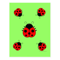 Ladybugs Postcard postcards