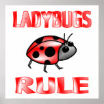 LADYBUGS RULE Poster posters