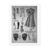 Lady's Bicycle Fashions 1897 - Vintage