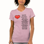 Lady's Valentine "I love you." Cami t-shirts