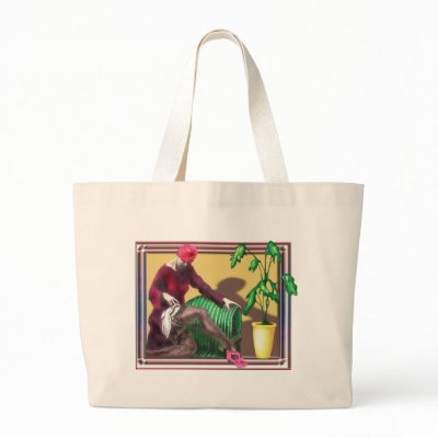 LadyStocking Canvas Bag by ziggieo