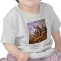 Lafayette's Baptism of Fire by E. Percy Moran Tee Shirt