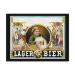 Lager bier postcard