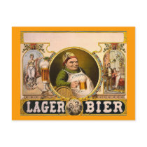 Lager Bier - The Healthy Drink! Vintage Ad Postcard