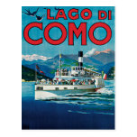 Lago Di Como Vintage Travel Poster Postcards