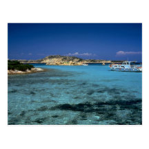 Lagoon, Mediterranean Island of Sardinia Postcard