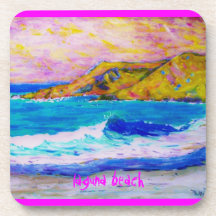 laguna beach art beverage coaster