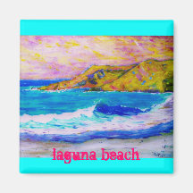 laguna beach slogan fridge magnet