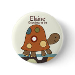 Laguna Turtle NAME TAG Personalised Button