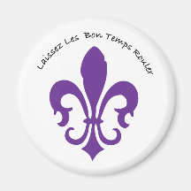 Laissez les bon temps rouler refrigerator magnet